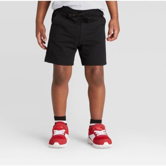 Toddler Boys' Knit Pull-On Shorts Cat & Jack™ Black - Picture 2 of 3